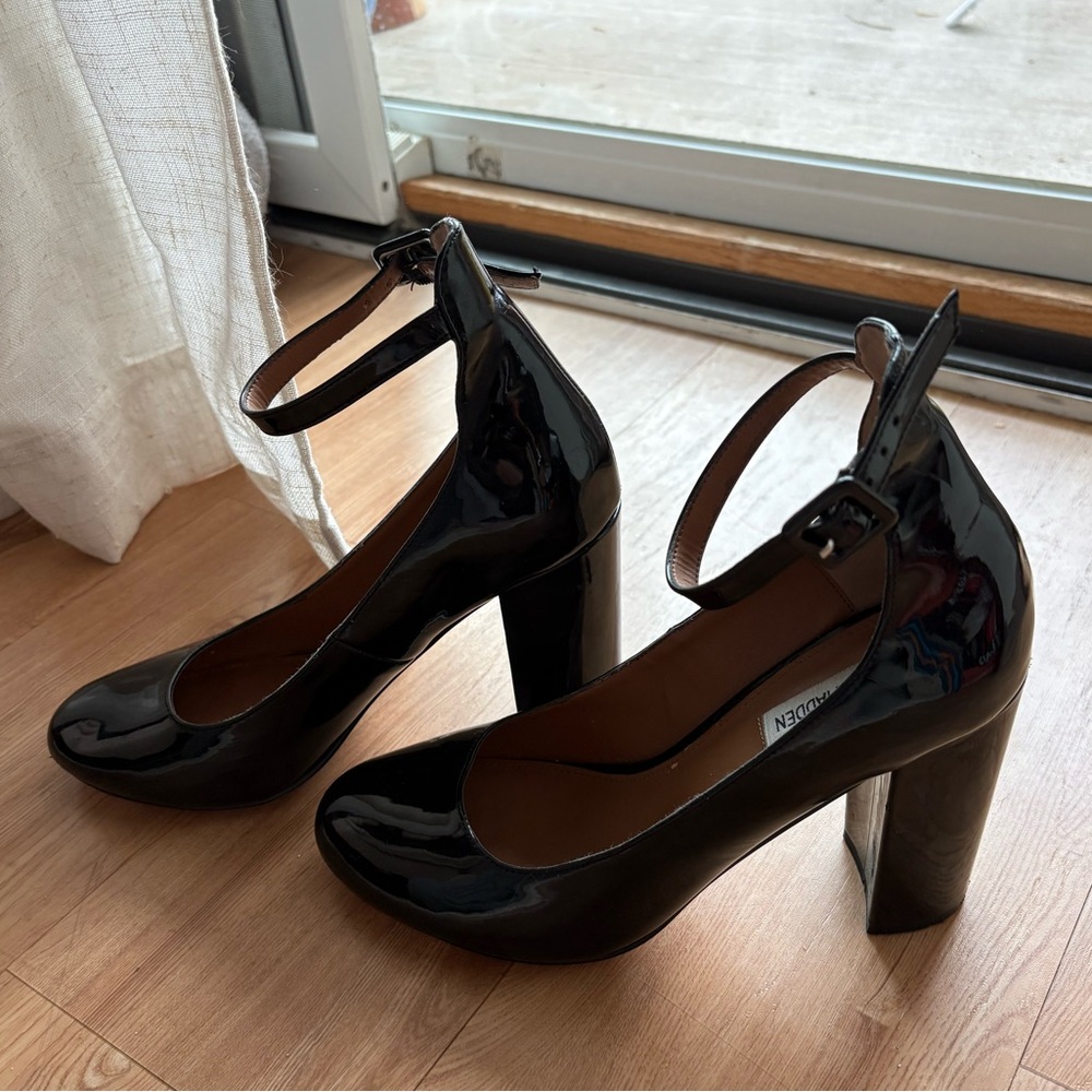 Black Patent Leather Women's Heels